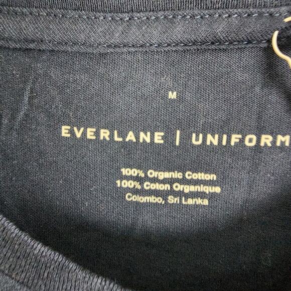 NEW Everlane Uniform Men The Organic Cotton Crew Navy Blue Short Sleeve T-Shirt - Picture 6 of 8